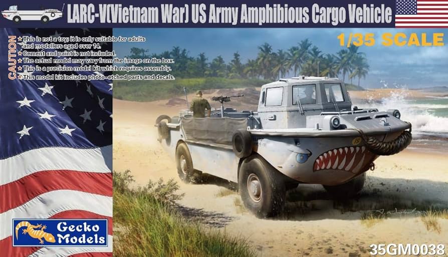1/35 LARC-V  (Vietnam War) US Army Amphibious Cargo Vehicle, Free Shipping By Air