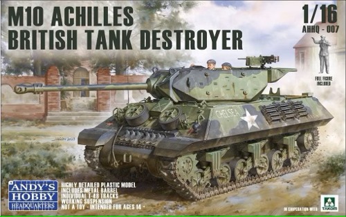 1/16 US M10 Tank Destroyer  w/Figure, Free Shipping By Air