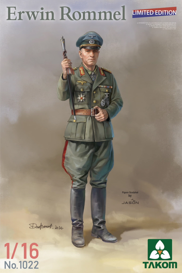1/16 Erwin Rommel, Free Shipping By Air