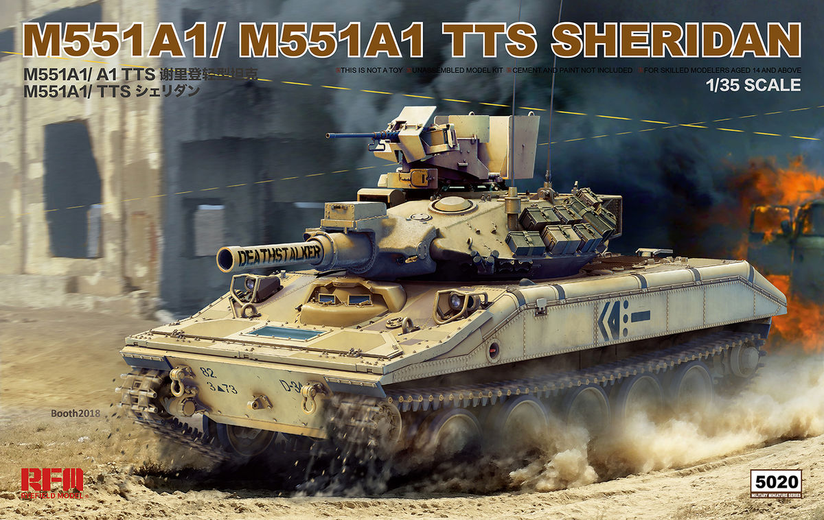 1/35 M551A1/M551A1 TTS SHERIDAN, Free Shipping By Air