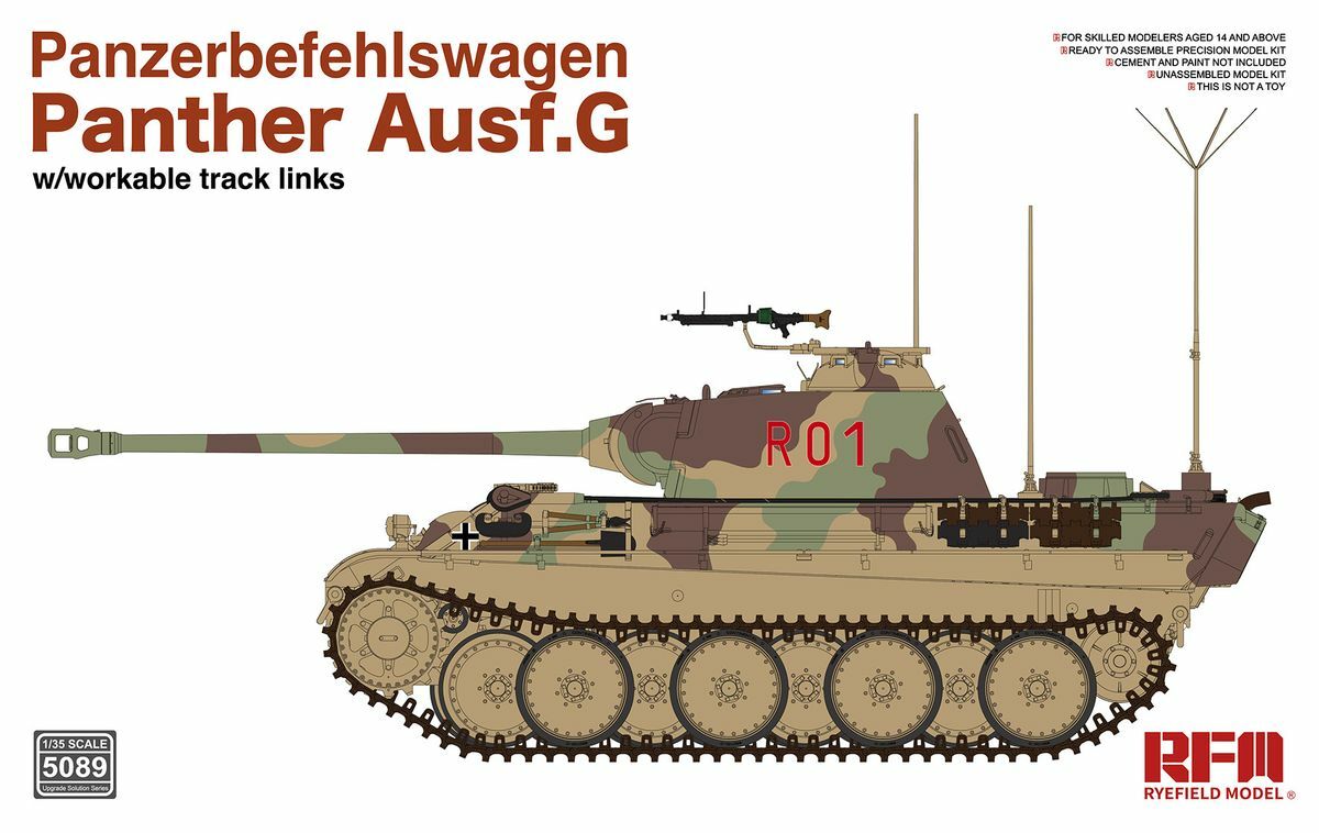 1/35 Panzerbefehlswagen Panther Ausf.G, Free Shipping By Air