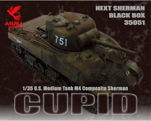<font color=blue> 1/35 U.S. M4 Composite Sherman "CUPID" , Free Shipping By Air