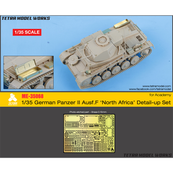 1/35 German Panzer II Ausf. F "North Africa" Detail Up Set