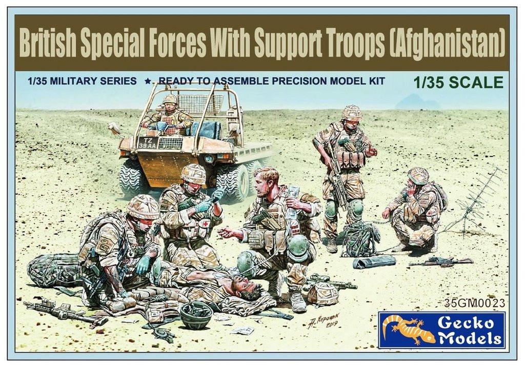 1/35 British Special Force w/Support Troops, Free Shipping By Air