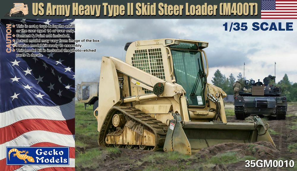 1/35 US Army Heavy Type II Skid Steer Loader (M400T), Free Shipping By Air