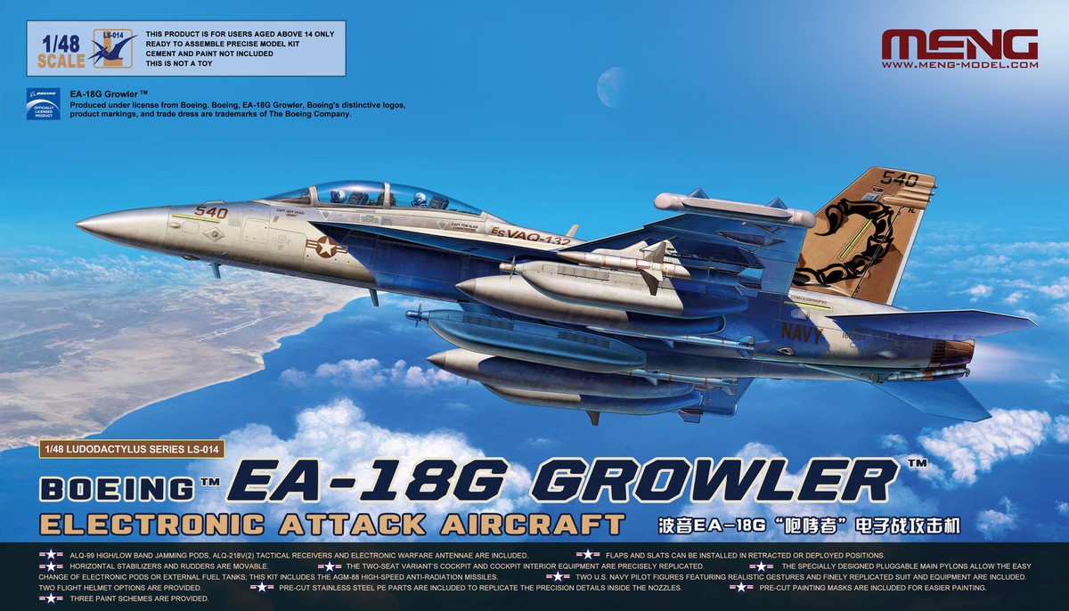 <font color=blue>1/48 Boeing F/A-18E Growler, Free Shipping By Air