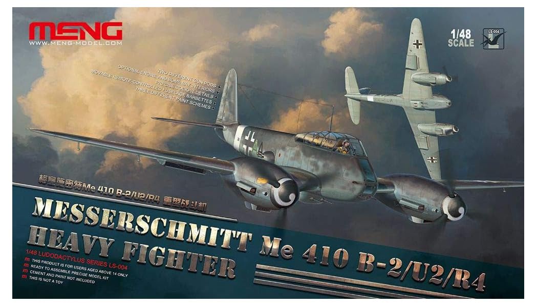 <font color=blue>1/48 Messerschmitt Me 410B-2/U2/R4 Heavy Fighter, Free Shipping By Air