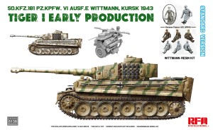 <font color=blue>1/35  Tiger I Early Standard edition w/Wittman Figure, Free Shipping By Air