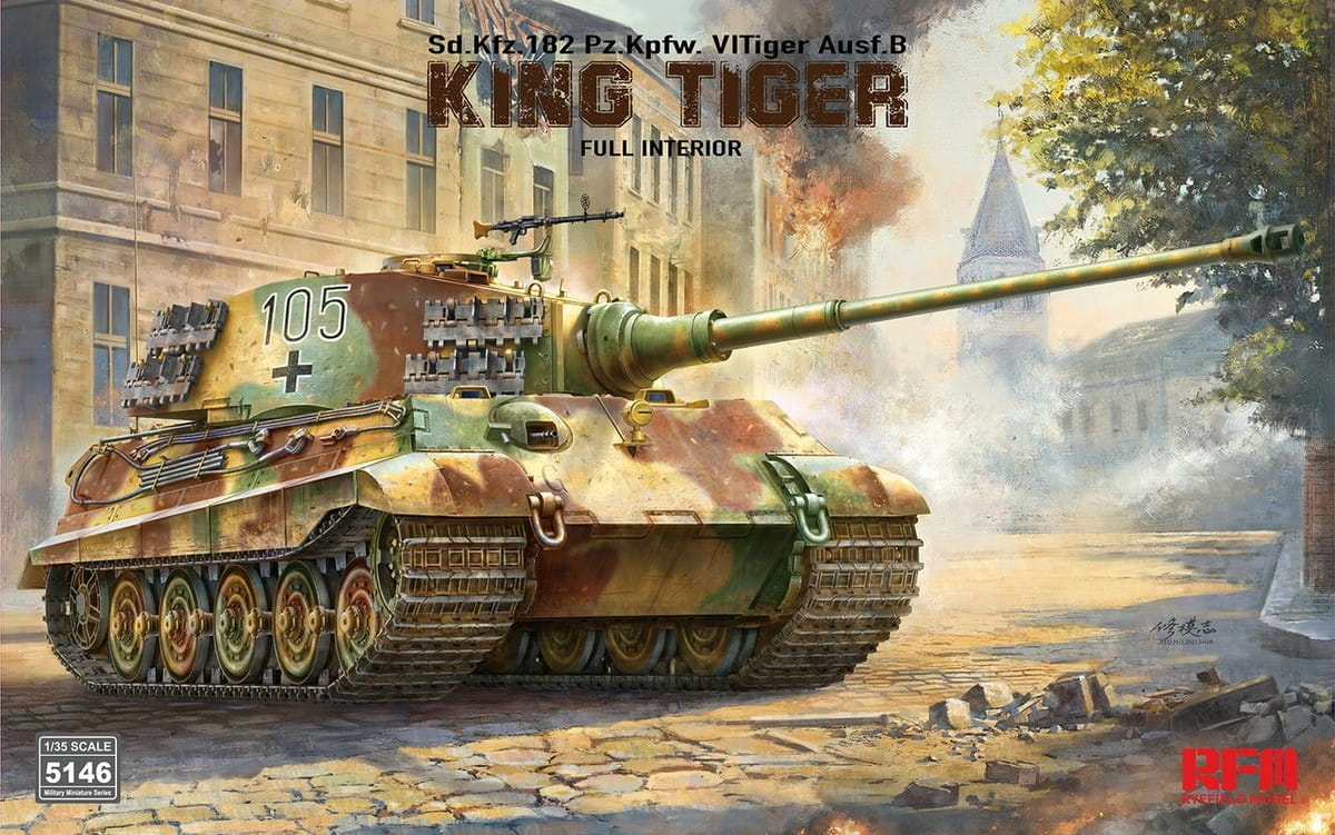  <font color=blue>1/35 King Tiger Henschel Turret w/Full Interior, Free Shipping By Air