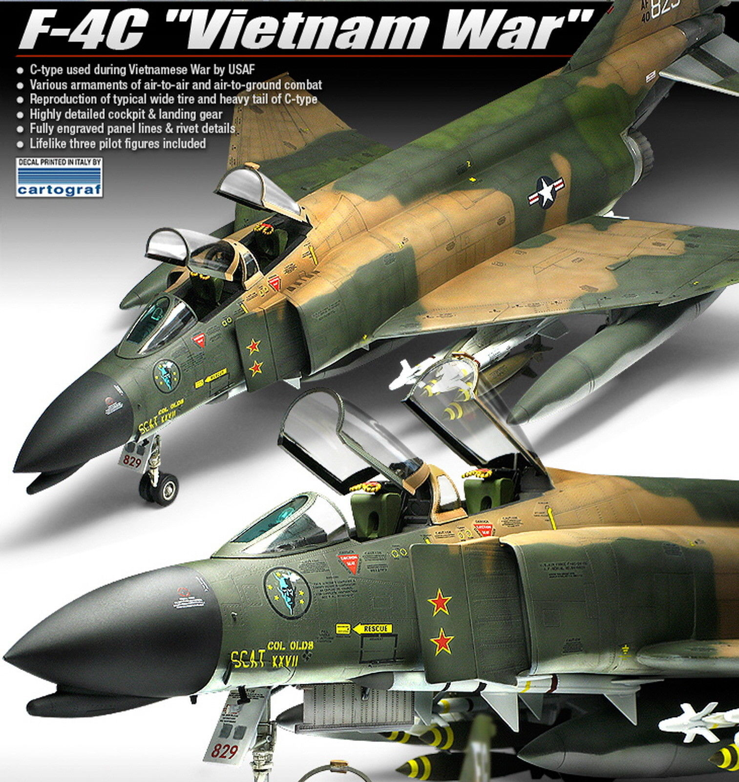 1/48 USMC F-4C "Vietnam War" , Free Shipping By Air