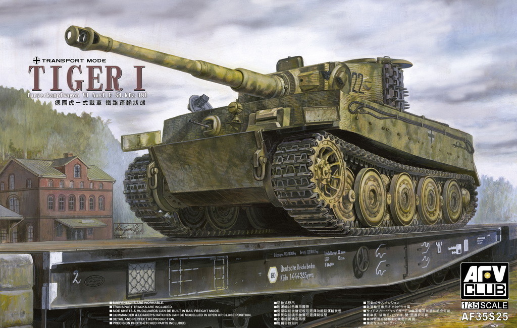<font color=blue>1/35 German Sd.Kfz. 181 Tiger Late(Transport Mode), Free Shipping By Air