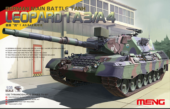 <font color=blue> 1/35  German MBT Leopard 1A5 w/Workable Tracks , Free Shipping By Air