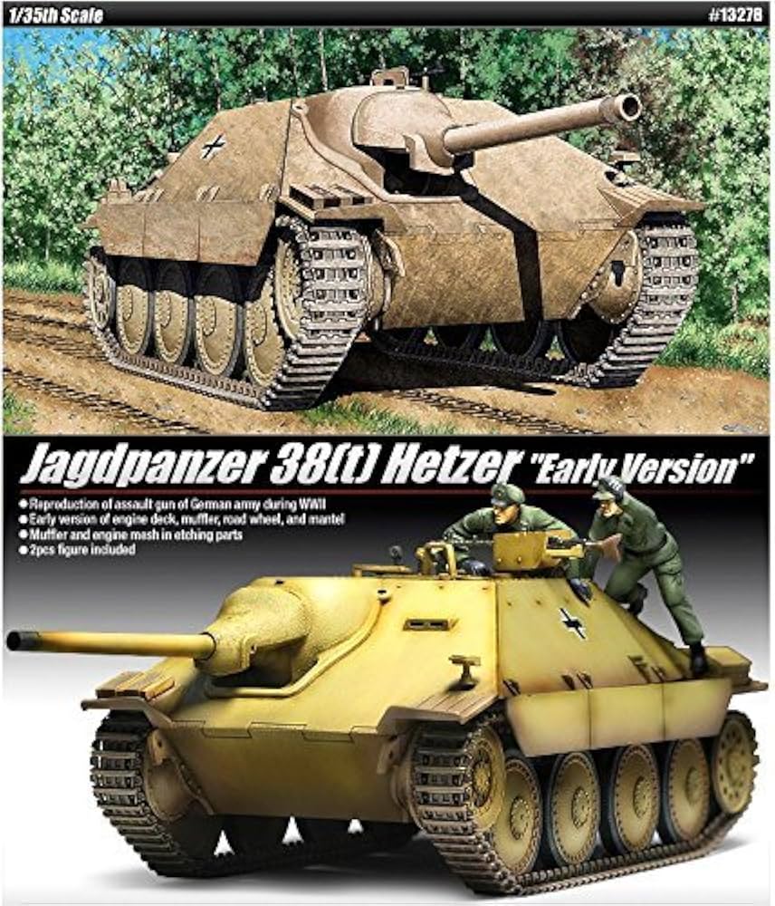 1/35 German Jagdpanzer 38(t) Hetzer "Early Version" w/2 Figures : AC13278