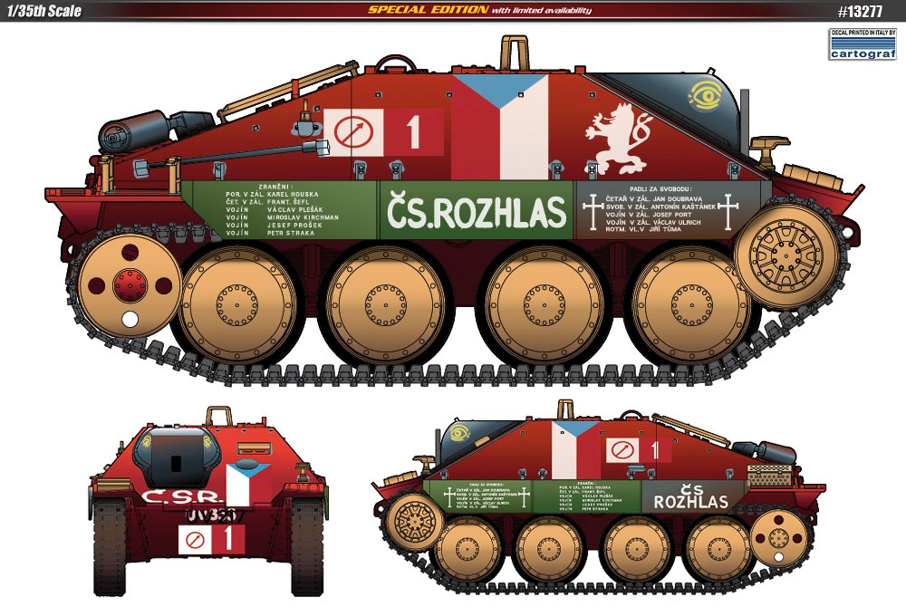 1/35 German Jagdpanzer 38(t) Hetzer "Prague 1945" : AC13277