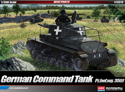 1/35 German Light Tank Pz.bef.wg. 35(t) Command Version w/2 Figures  : AC13313