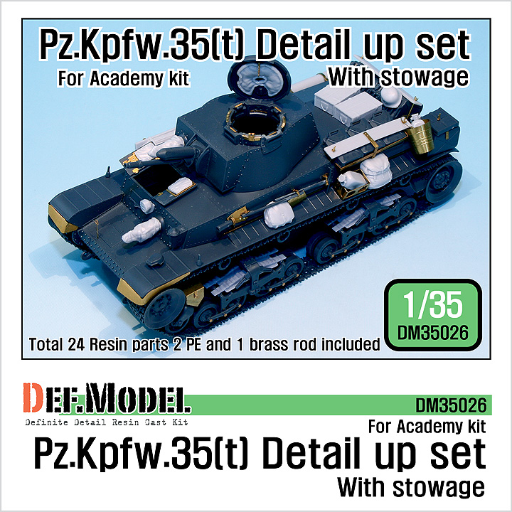 1/35 German Pz.Kpfw.35(t) Detail Up Set w/Stowage, Free Shipping By Air