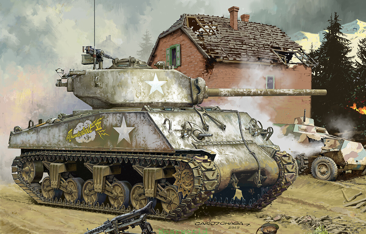 <font color=blue>1/35 M4A3 (76) W w/Workable Track & Metal Barrel , Free Shipping By Air