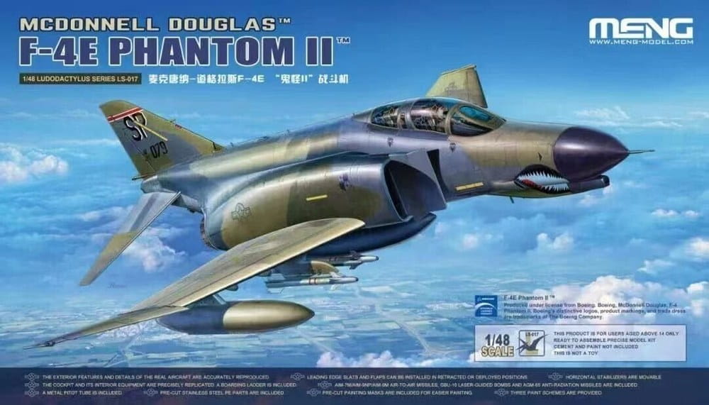 <font color=blue>1/48 MACDONNELL  F-4E Panthom II, Free Shipping By Air