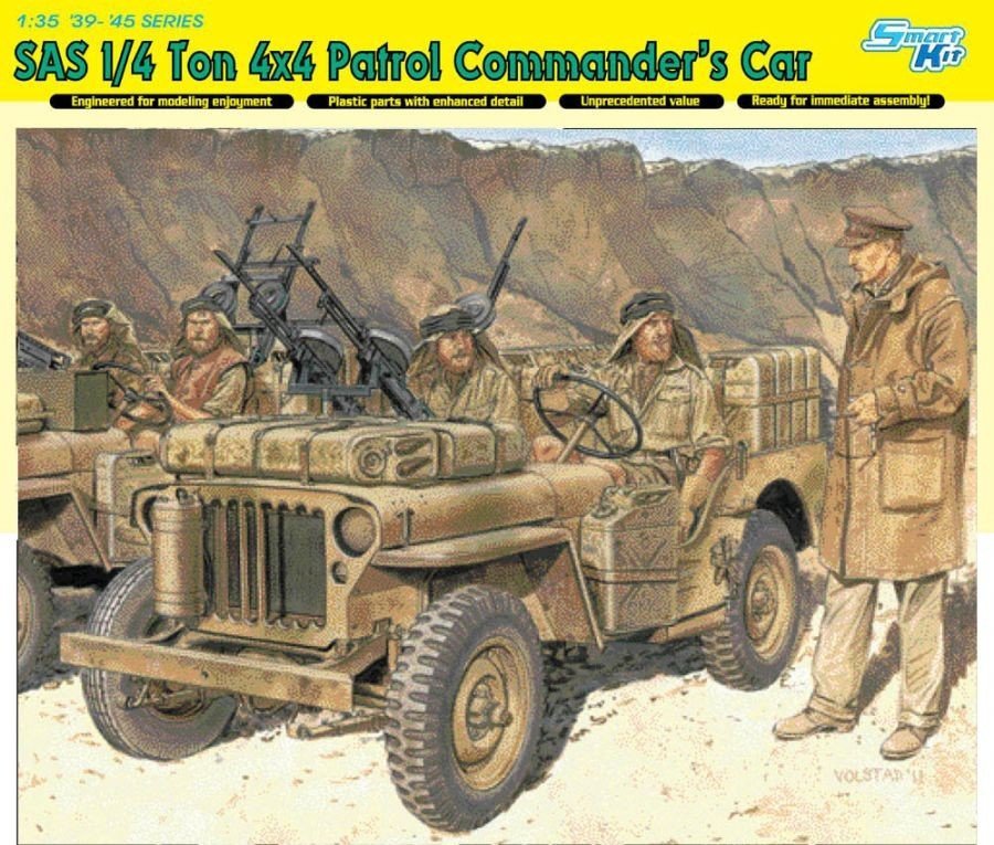 1/35 SAS 1/4 ton 4X4 Patrol Commander's Car