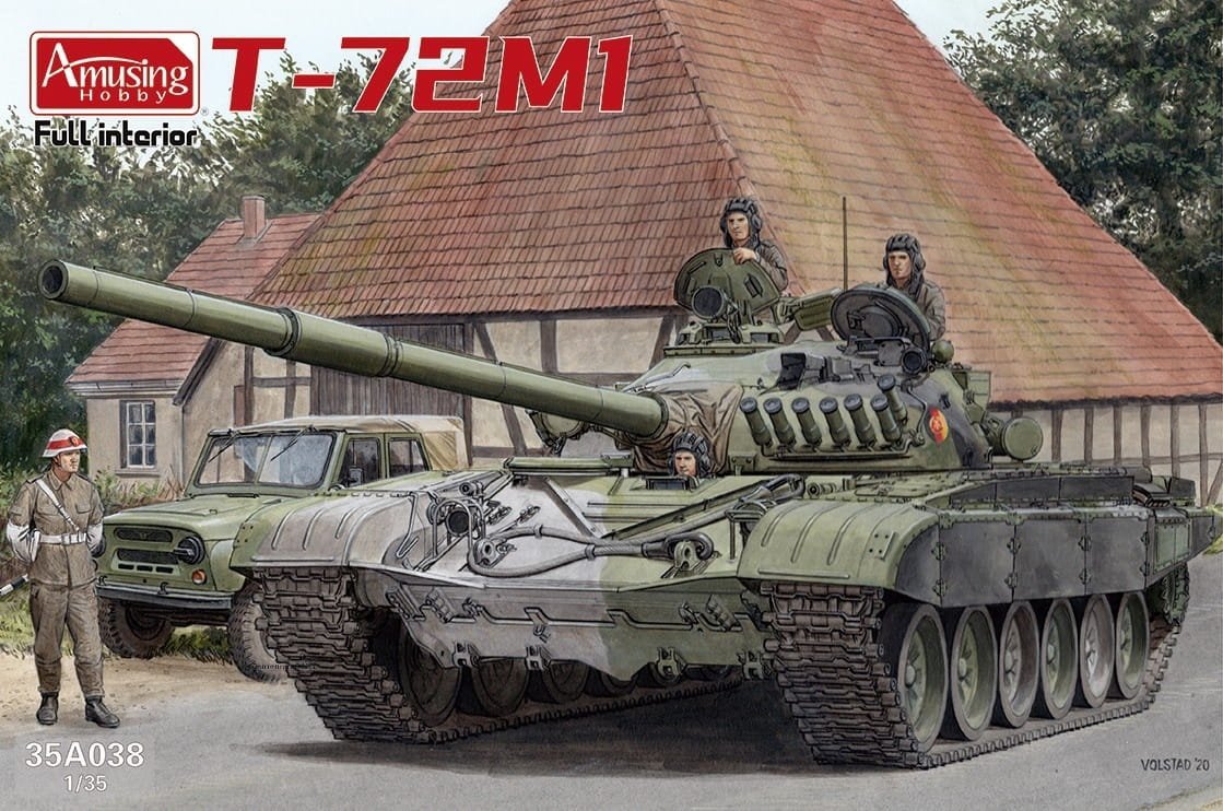 <font color=blue> 1/35 T-72M1, w /Full Interior,Resin Figure,Poster,  Free Shipping By Air