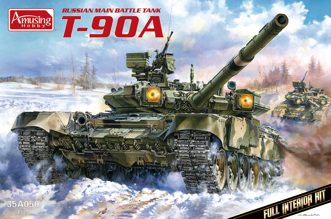 <font color=blue> 1/35 Russian MBT T-90A w /Full Interior ,  Free Shipping By Air