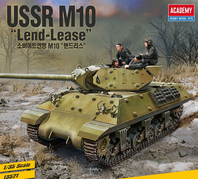 1/35 USSR M10 "Lend-Lease" w/4 Figures : AC13521
