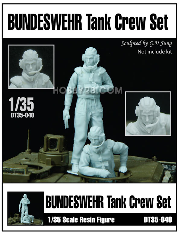 1/35 BUNDESWEHR Tank Crew Set,  Resin Figure