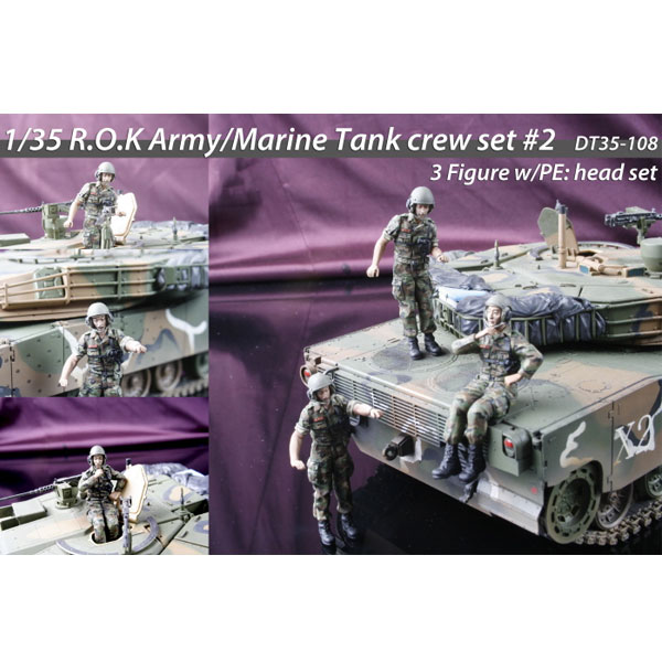1/35 R.O.K Army/Marine Tank Crew Set,  Resin Figure