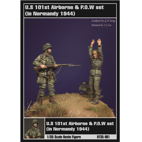 1/35 U.S. 101st Airborn & P.O.W. Set,  Resin Figure