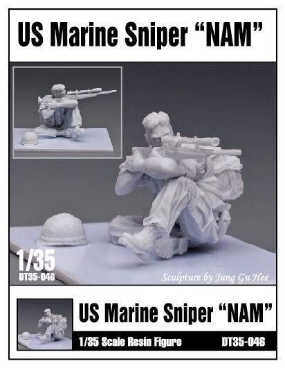 1/35 U.S. Marine Sniper "Vietnam War",  Resin Figure