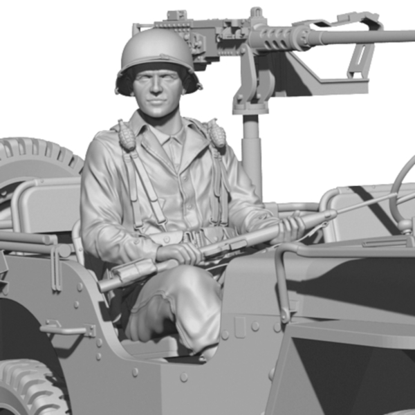 1/35 WWII U.S, Army Officer,  Resin Figure
