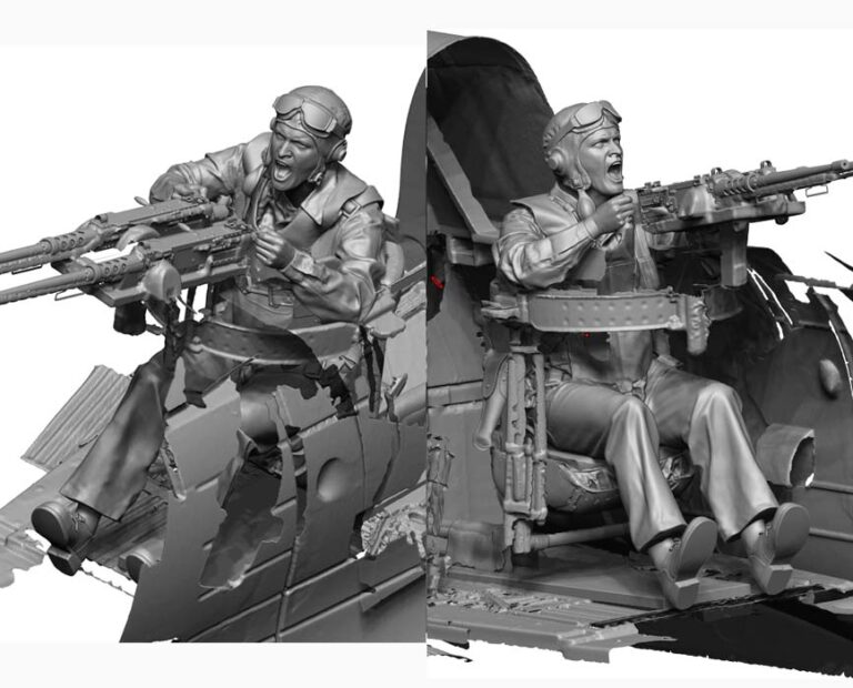 1/32 WWII US Navy Rear Gunner 2, Free Shipping By Air
