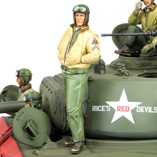 1/35 WWII U.S. Army M4A3E8 Crew 2, Resin Figure