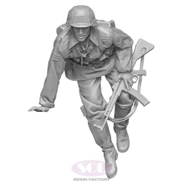 1/35 WWII German Jumping Infantry 1, Resin Figure