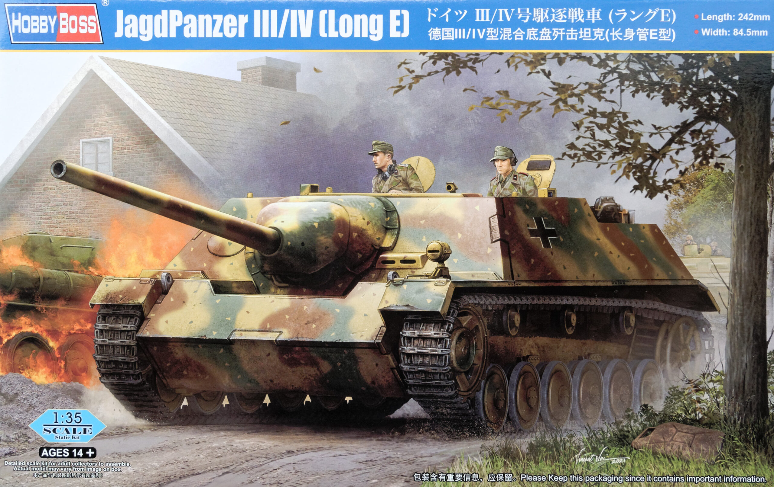 1/35 German Jagdpanzer III/IV Long E,  Free Shipping By Air