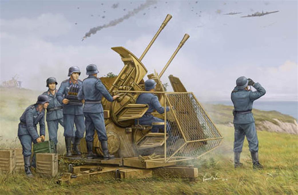 1/35 German 37mm Flak 43 Zwilling,  Free Shipping By Air