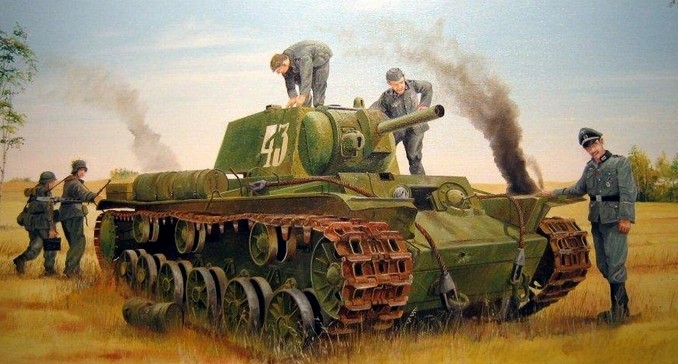 1/35 Soviet KV-8 Heavy Tank,  Free Shipping By Air