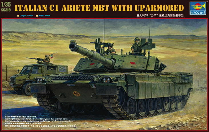1/35 Italian C1 ARIETE w/Uparmored,  Free Shipping By Air