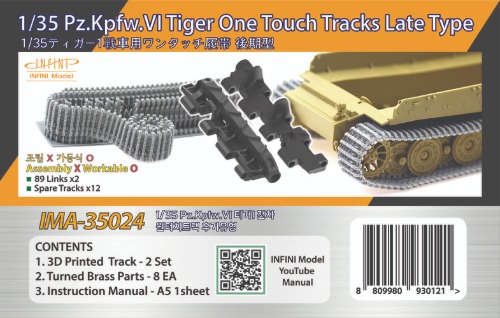 1/35 Pz.Kpfw.VI Tiger Late Type Workable Track,One Touch Tracks, Free Shipping By Air