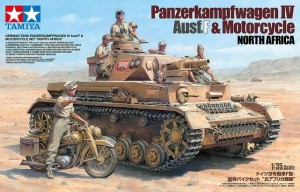  <font color=blue>1/35 Panzer IV w/Figures & Motobike:TA25208