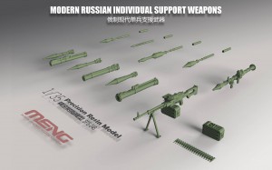 <font color=blue>1/35 Modern Russian Individual Support Weapons Set