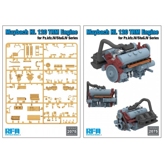 1/35 Maybach HL 120 TRM Engine For Pz. IV/StuG IV Series,  Free Shipping By Air 