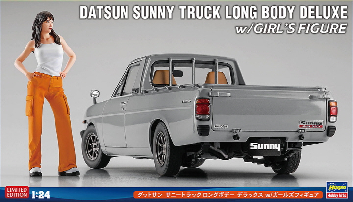 <font color=blue> 1/24 DATSUN Sunny Truck Long Body w/Figure (Limited Edition)