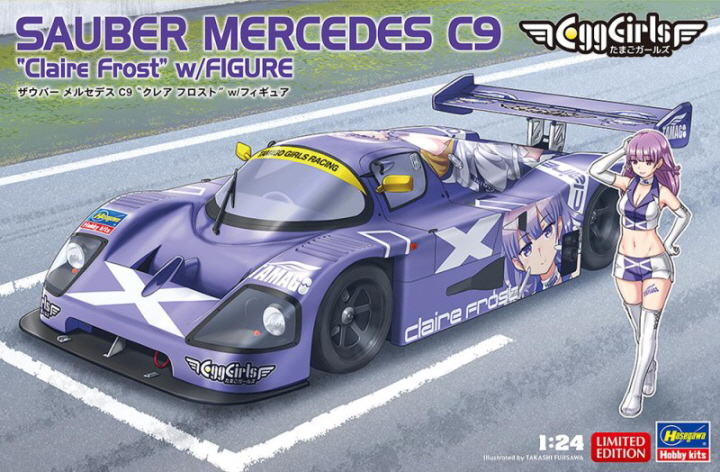 <font color=blue> 1/24 SAUBER Mercedes C9  "Claire frost"  w/Figure (Limited Edition)