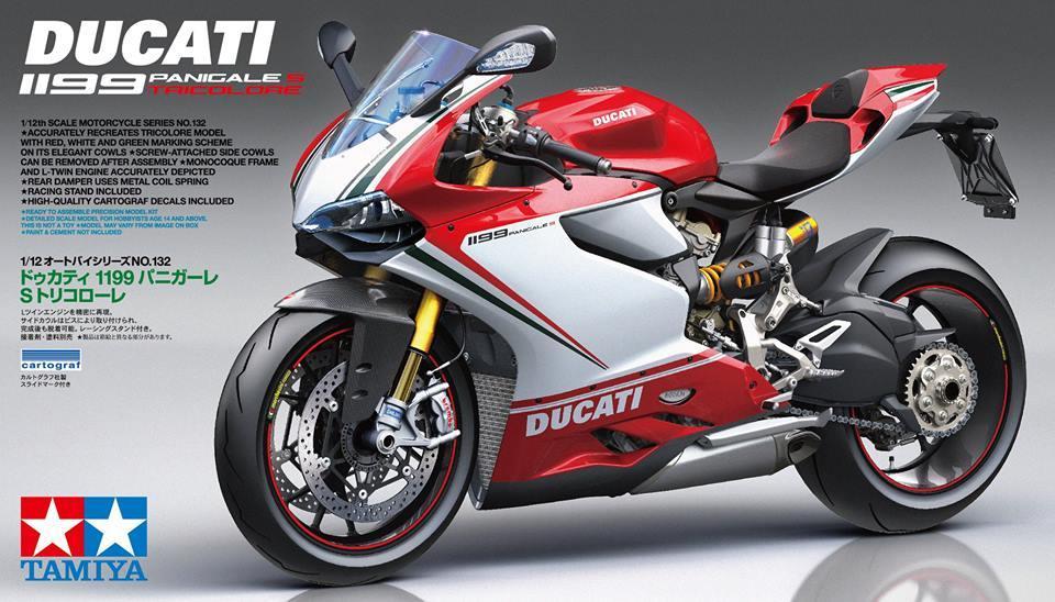 1/12 DUCATI 1199, Free Shipping By Air :TA14132