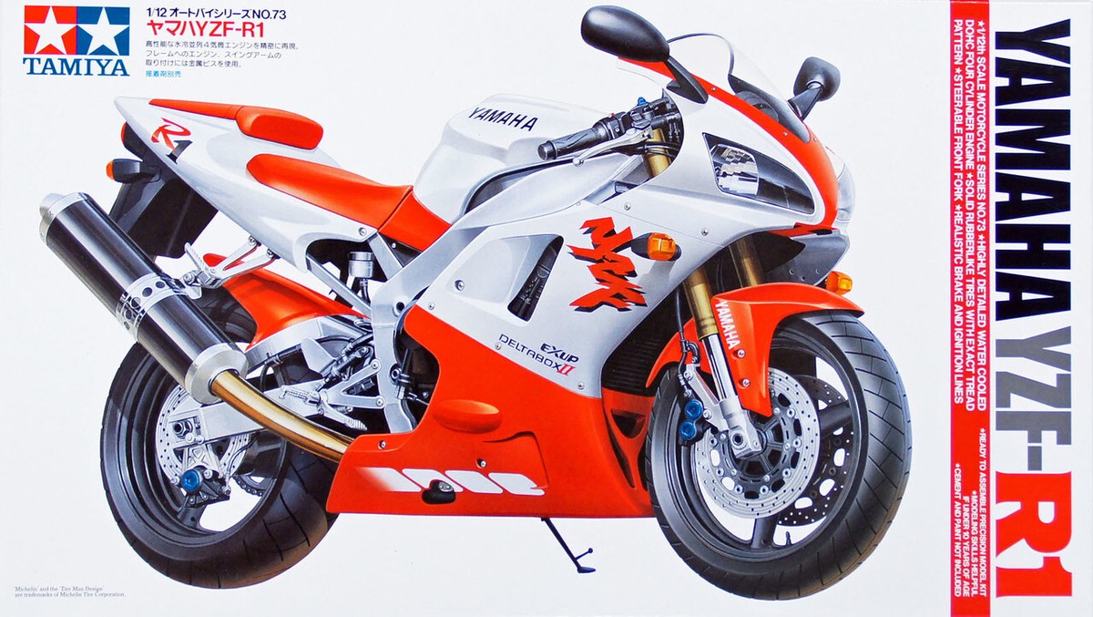 1/12 YAMAHA YZF-R1, Free Shipping By Air :TA14073