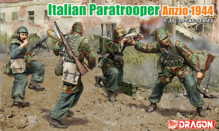1/35 Italian Paratroopers Anzio 1944, Free Shipping By Air
