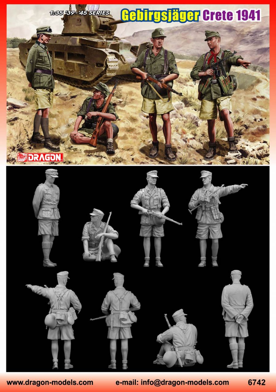 1/35 Gebirgsjagers Crete 1941, Free Shipping By Air