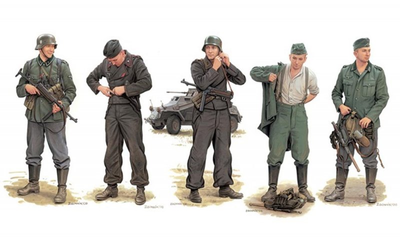 1/35 German Warriors 1940-41, Free Shipping By Air
