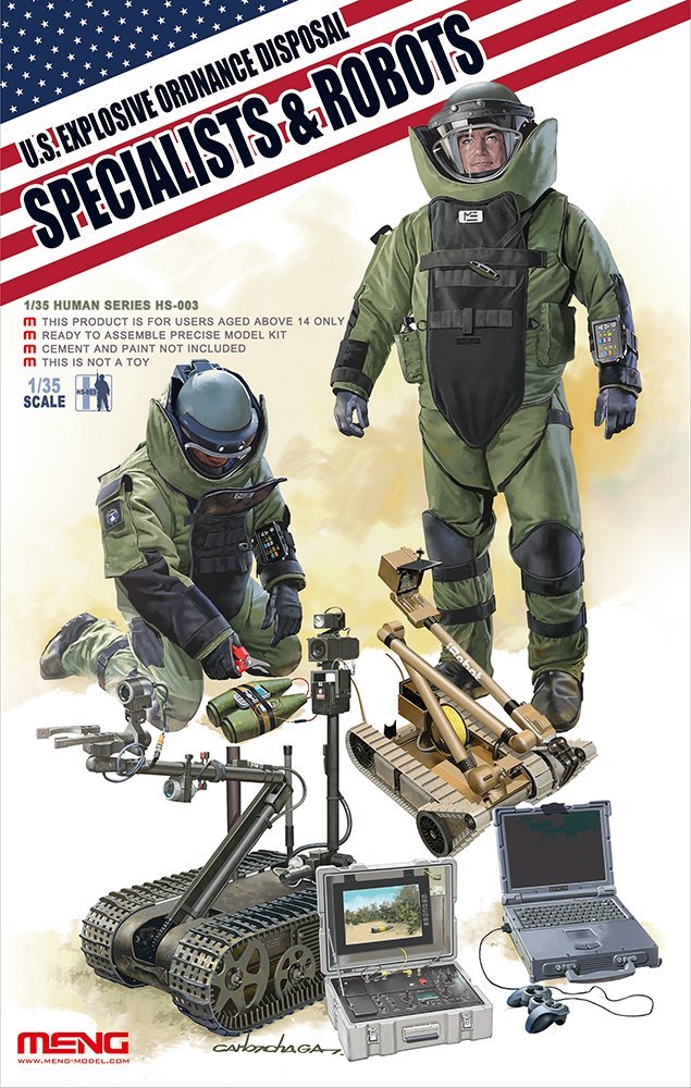 <font color=blue>1/35 U.S. Explosive Specialist & Robots , Free Shipping By Air